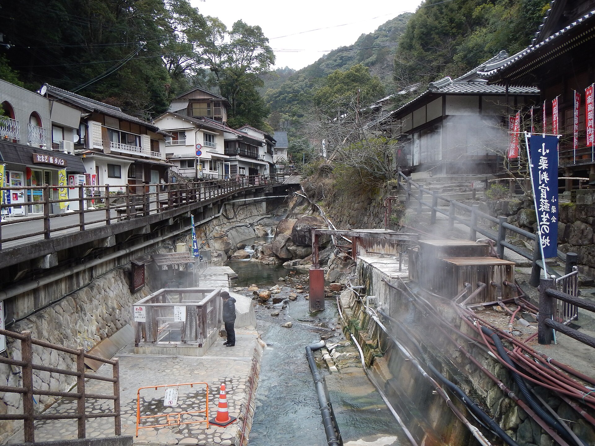 Yunomine Onsen village on the pilgrimage route